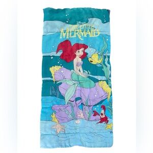 Vintage 90s Disney The Little Mermaid Sleeping Bag